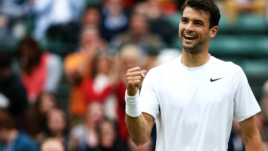 Grigor Dimitrov at Wimbledon 2014