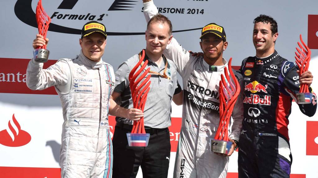 Silverstone podium post race