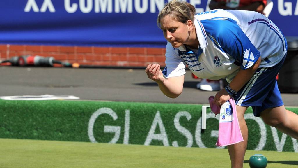 Scotland's Caroline Brown in action