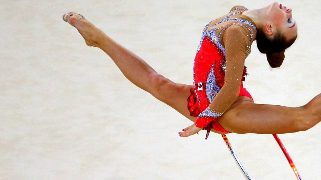Patricia Bezzoubenko of Canada in the rhythmic gymnastics