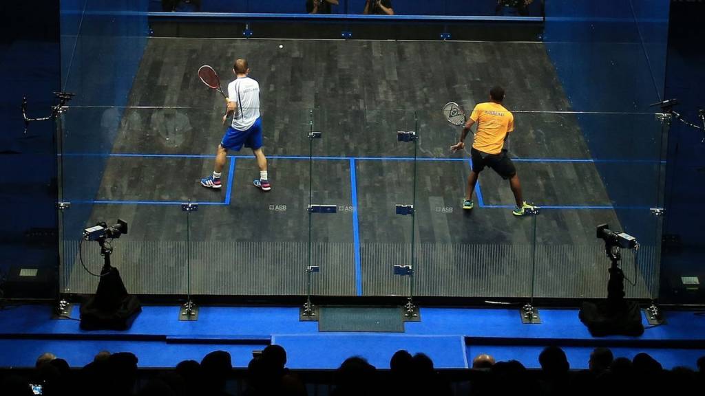 Squash action from Glasgow 2014 Commonwealth Games