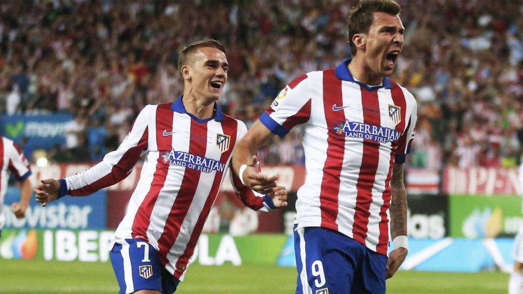 Atletico Madrid's Mario Mandzukic celebrates his goal