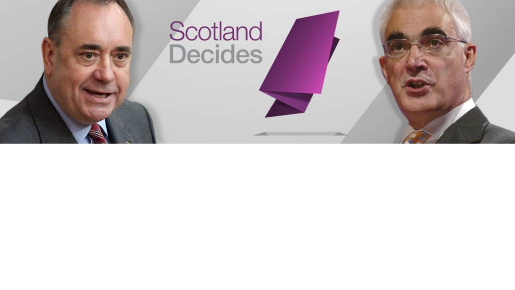 Alex Salmond and Alistair Darling