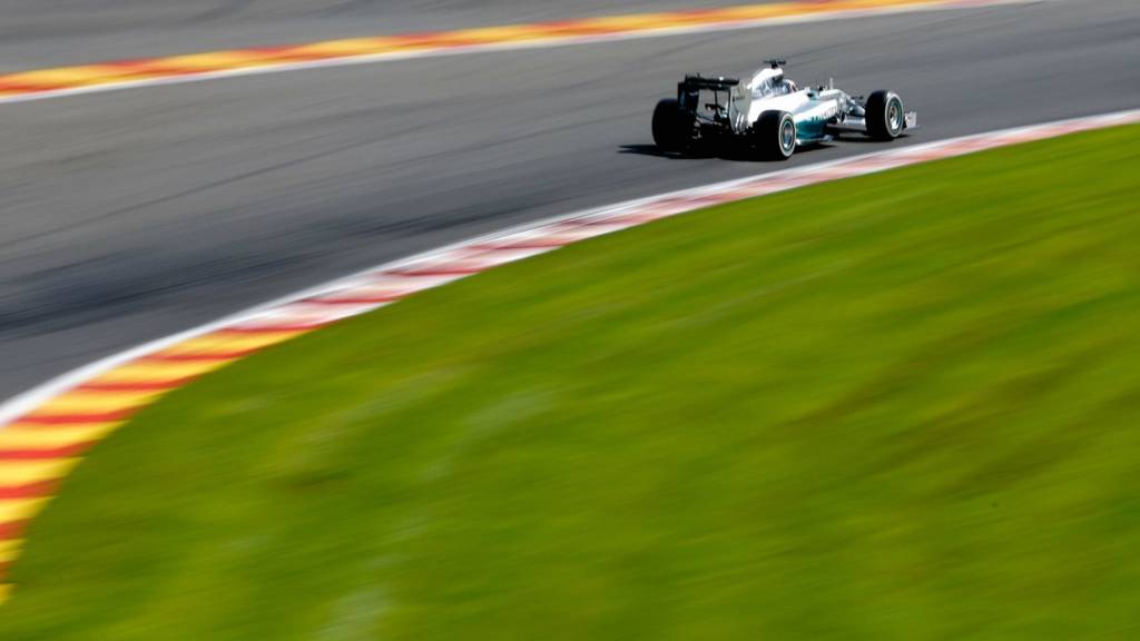 Lewis Hamilton of Great Britain in action during the 2014 Formula One Championship