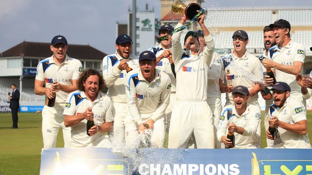 Yorkshire players celebrate