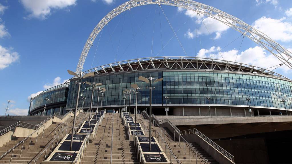A general view of the Wembley stadium