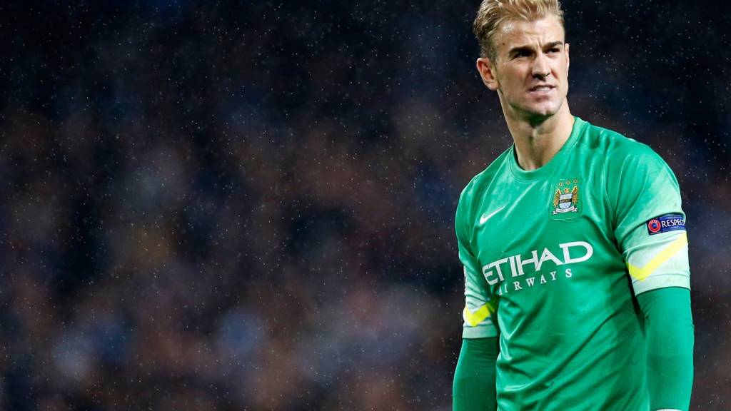 Manchester City keeper Joe Hart at full-time