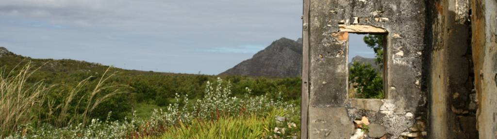 Ruins of homes, Cape Town, South Africa (October 2014)