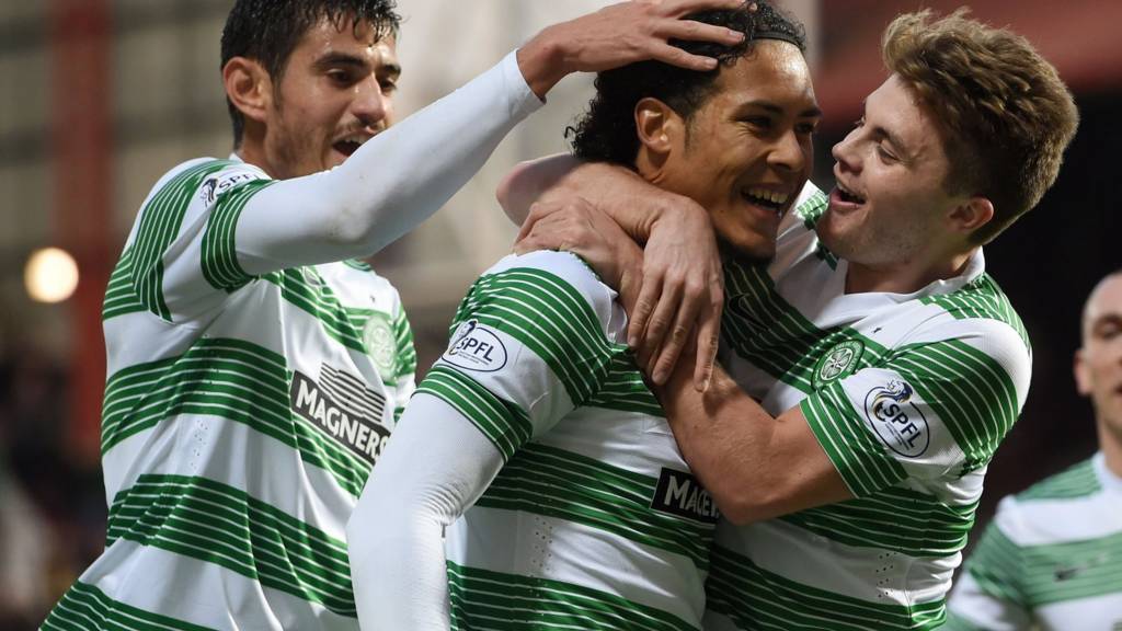 Virgil van Dijk was on target for Celtic