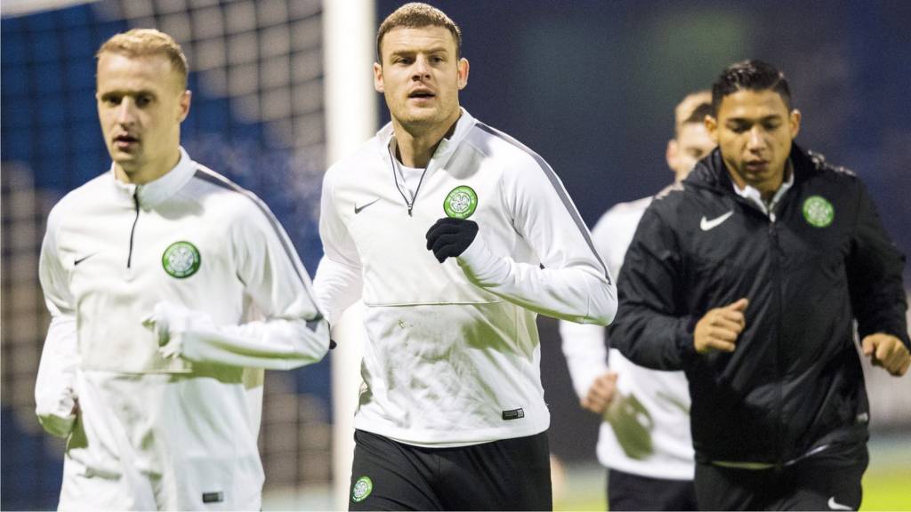Celtic players training