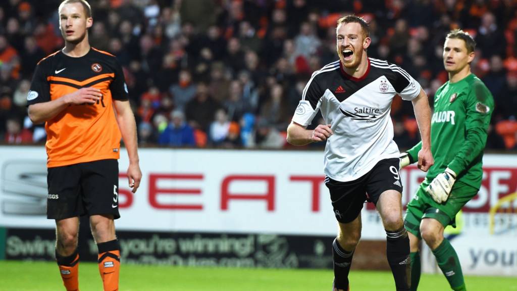 Adam Rooney fires Aberdeen ahead at Tanandice