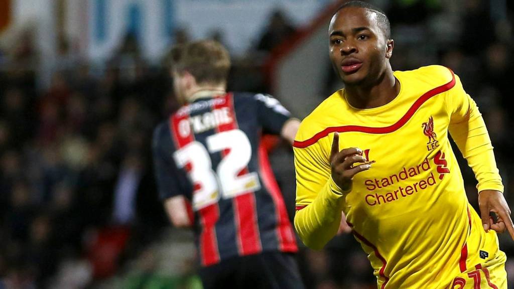 Raheem Sterling celebrates