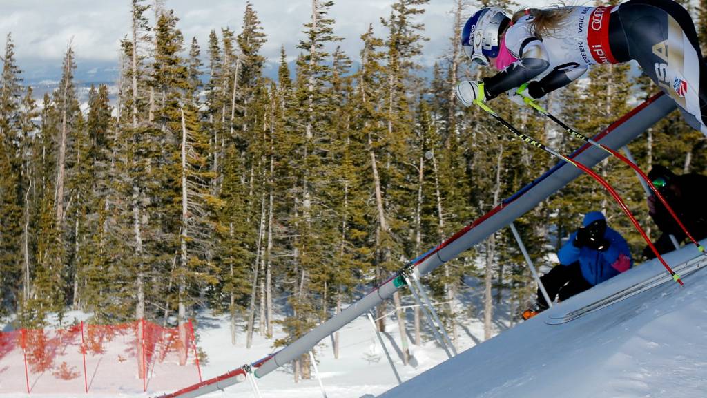 Lindsey Vonn in training for the Alpine World Ski Championships