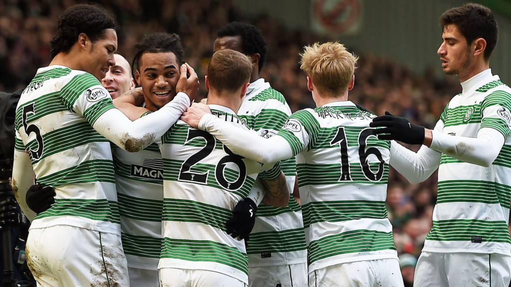 Celtic celebrate their goal