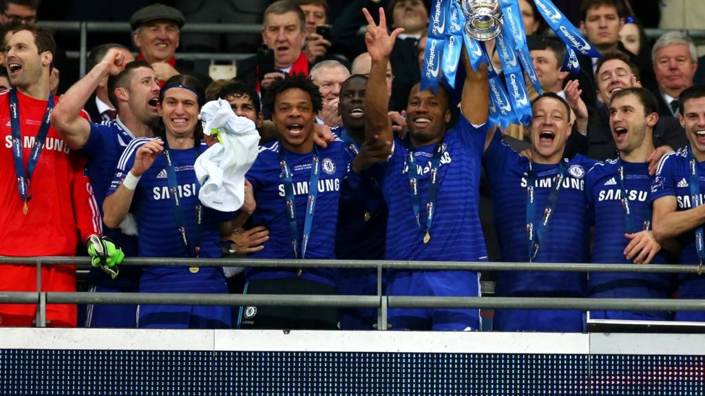 Chelsea players celebrates