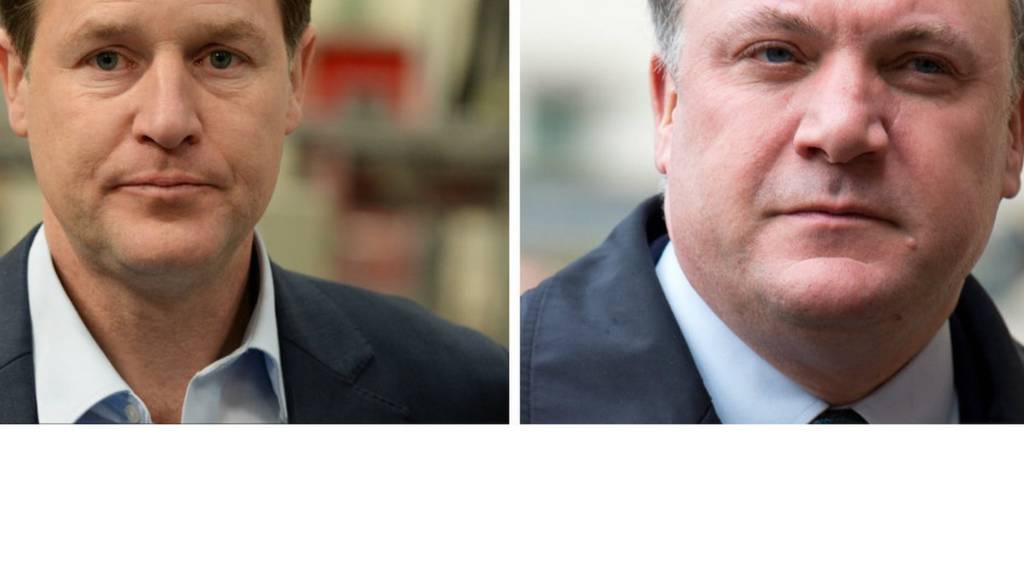 Nick Clegg (left) and Ed Balls