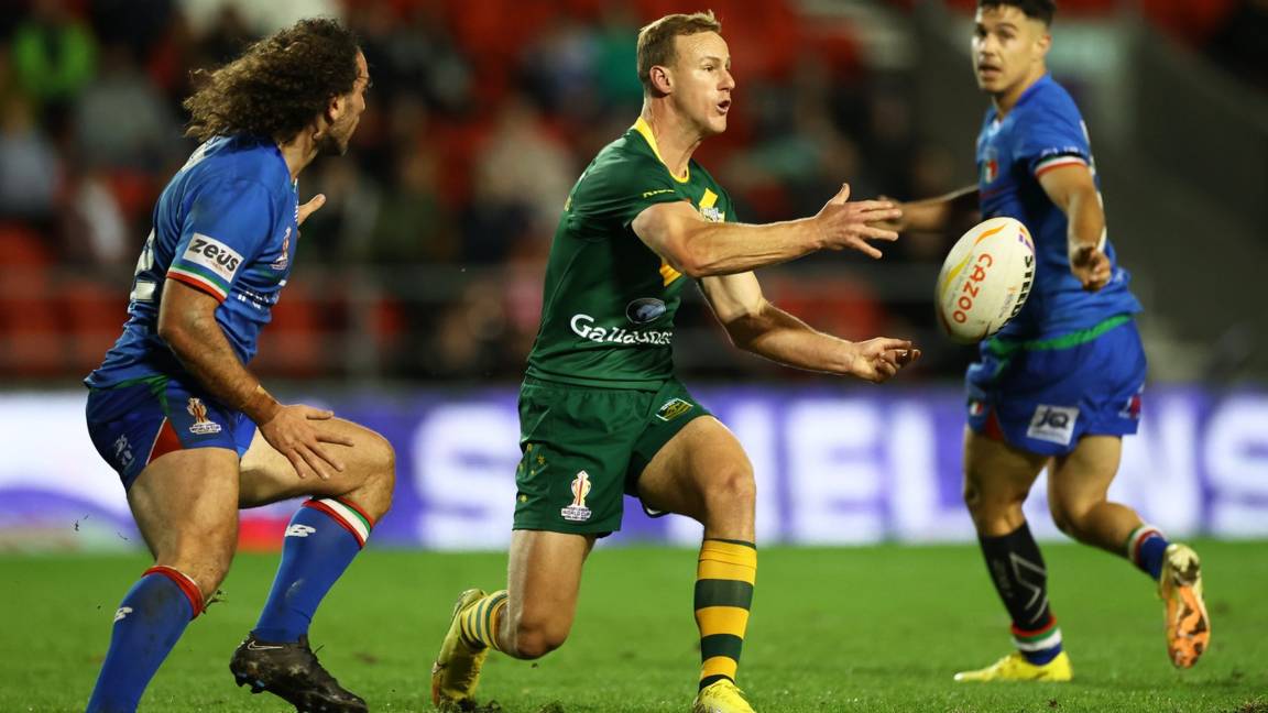 Australia v Italy LIVE Watch Rugby League World Cup, plus follow