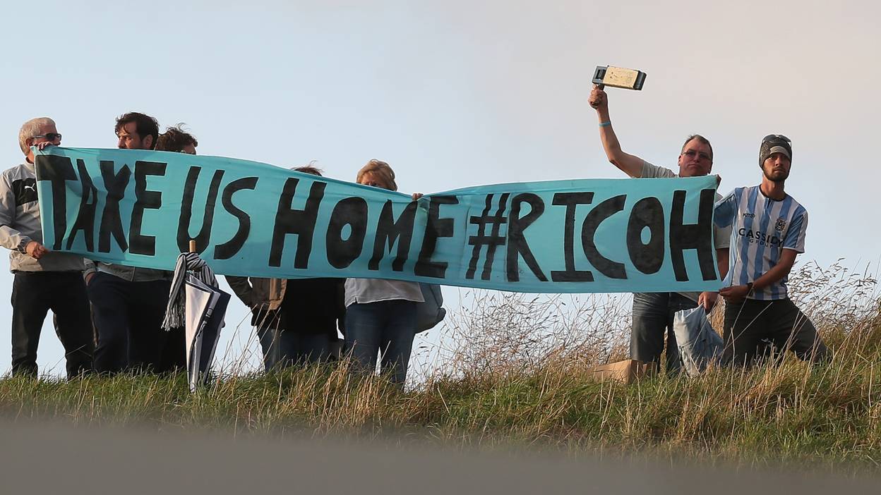 Coventry City fans protest