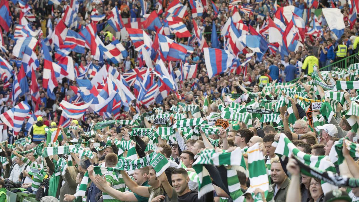 Rangers and Celtic supporters
