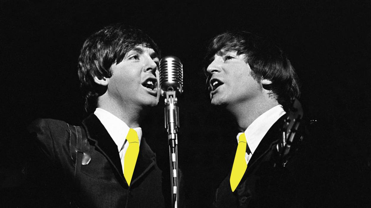Beatles yellow ties