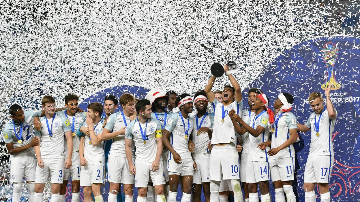 England Under-20s lift the World Cup