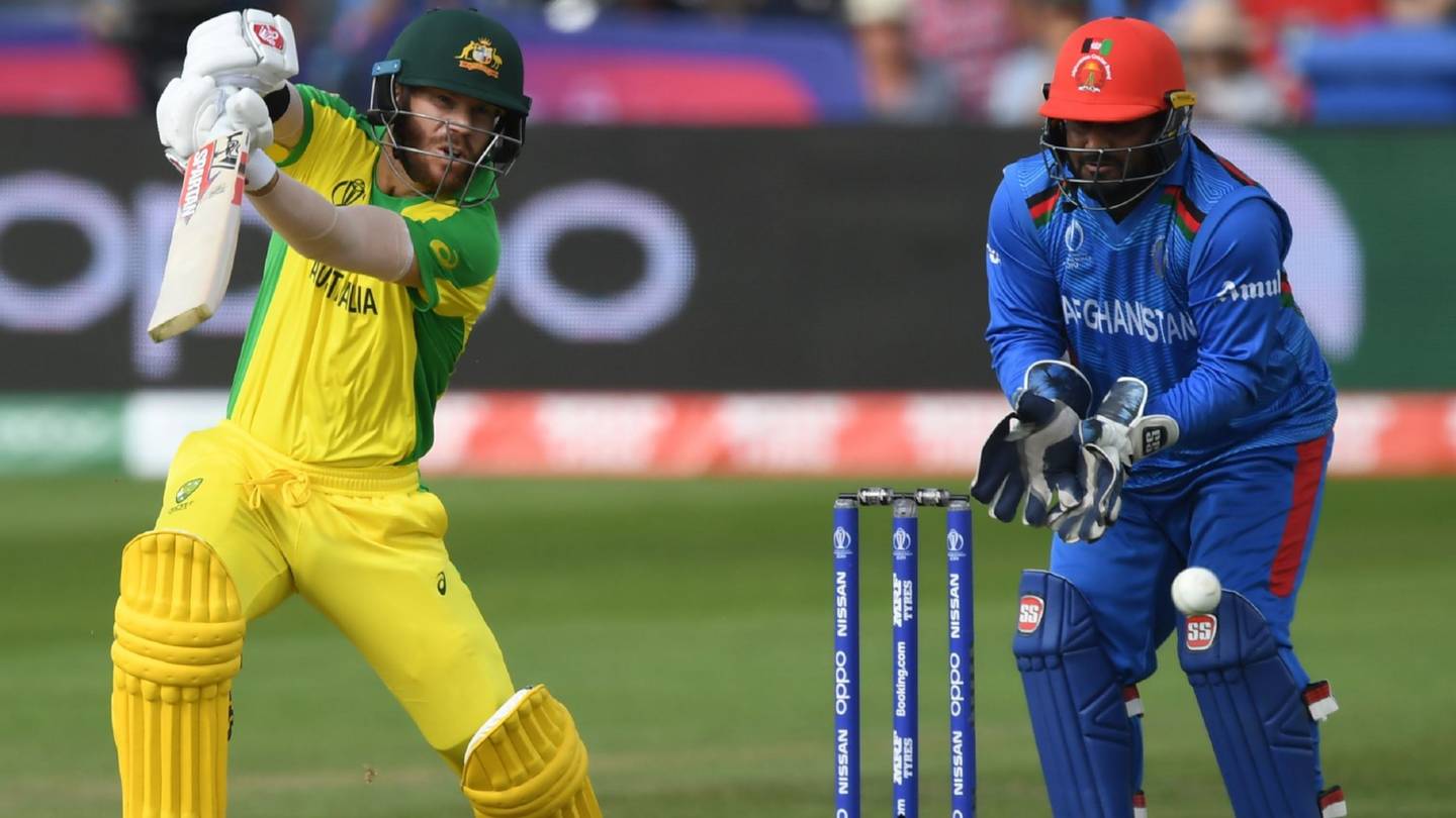 Afghanistan v Australia in the ICC Cricket World Cup inplay clips