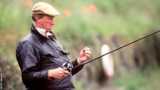 Jack Charlton enjoys a spot of fishing