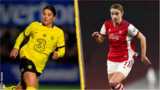 Chelsea's Sam Kerr and Arsenal's Vivianne Miedema