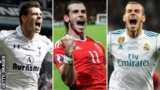 Gareth Bale celebrating big moments for Tottenham, Wales and Real Madrid