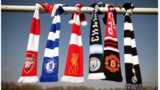 Scarves of those clubs who have signed up to the European Super League