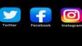 Twitter, Facebook and Instagram logos
