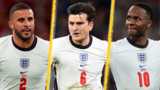 Kyle Walker, Harry Maguire and Raheem Sterling