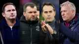 Frank Lampard, Nathan Jones, Julen Lopetguei and David Moyes