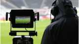A camera at a Premier League game