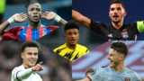 Wilfried Zaha, Houssem Aouar, Dele Alli, Declan Rice and Jadon Sancho