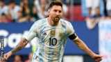 Lionel Messi viert feest