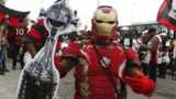 Flamengoi fan dressed as Iron Man