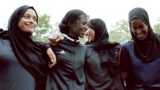 Yasmin Abdullahi (second left) with fellow team members of Sisterhood FC