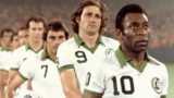 Pele and New York Cosmos line up