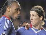 Chelsea strikers Didier Drogba (left) and Fernando Torres