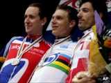Left-right: Bradley Wiggins, Tony Martin, Fabian Cancellara