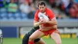 Matty Smith in action for England against the Exiles on Wednesday