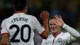Robin Van Persie and Wayne Rooney