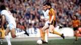 John Aldridge in action for Newport County in 1980