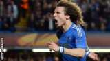 David Luiz celebrates scoring Chelsea's third
