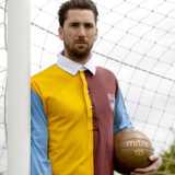 Derby captain Shaun Barker in a vintage football kit