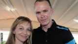 Michelle Cound and Chris Froome