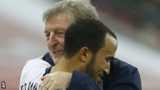 England manager Roy Hodgson with Andros Townsend