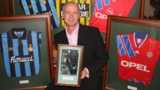 Jeremy Goss with some of his memorabilia