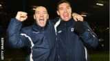 Barrow joint-manager Darren Sheridan (left) and Dave Bayliss (right)